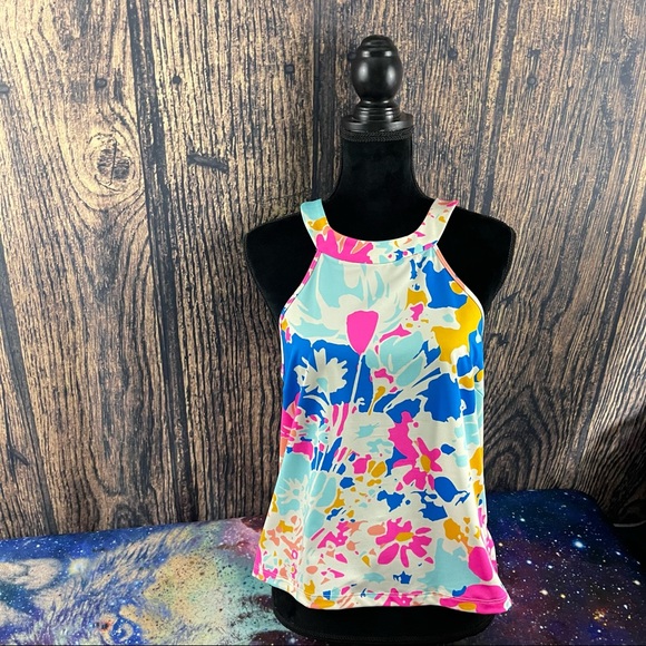 JB NYC Clairemont Tank Top Floral Splash Tank XL - Picture 5 of 16